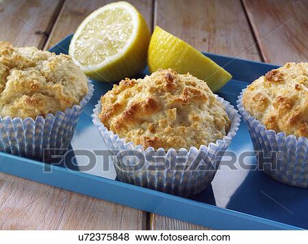 Lemon muffins View Large Photo Image Stock Photo - Lemon muffins. Fotosearch