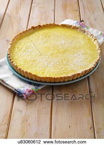 Stock Image - Lemon tart. Fotosearch