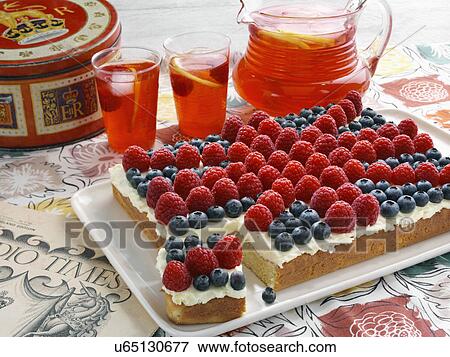 Lemonade fruity flag tray bake cake View Large Photo Image Stock Photo - Lemonade fruity flag tray bake cake. Fotosearch