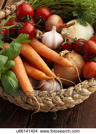 Picture - Mediterranean fresh vegetables close up. Fotosearch
