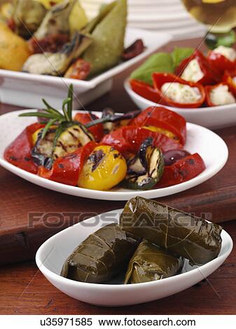 Meze Greek appetizers View Large Photo Image Stock Photography - Meze Greek appetizers. Fotosearch