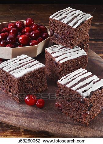 Mocha cranberry brownies View Large Photo Image Stock Image - Mocha cranberry brownies. Fotosearch