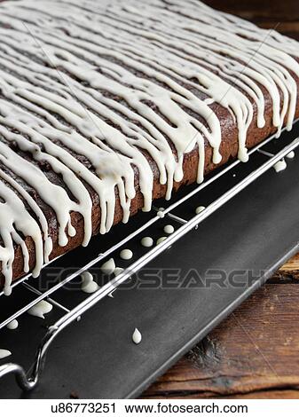 Stock Image - Mocha cranberry brownies. Fotosearch