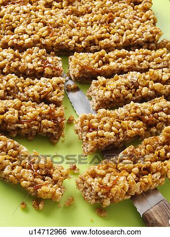 Stock Photograph - Orange rice crispies. Fotosearch