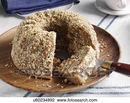 Orange walnut cake View Large Photo Image Stock Image - Orange walnut cake. Fotosearch