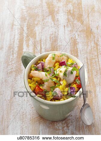 Paella in a mug View Large Photo Image Stock Photograph - Paella in a mug. Fotosearch
