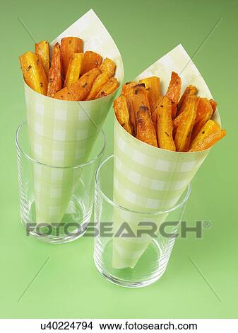 Parsnip Fries In Paper Cones View Large Photo Image Picture - Parsnip Fries In Paper Cones. Fotosearch
