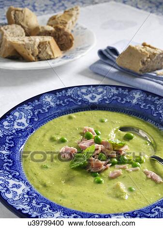 Pea and ham soup View Large Photo Image Stock Image - Pea and ham soup. Fotosearch