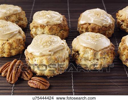 Pecan scones View Large Photo Image Picture - Pecan scones. Fotosearch
