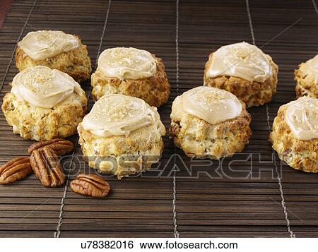 Stock Photograph - Pecan scones. Fotosearch