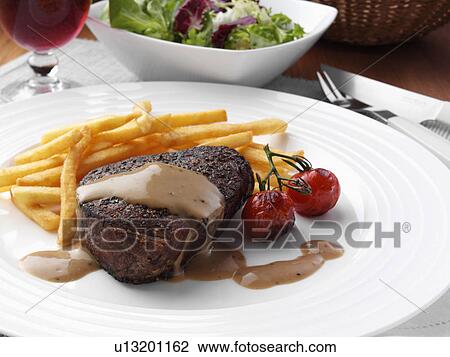 Peppered fillet steak Marco Pierre White recipe View Large Photo Image Stock Image - Peppered fillet steak Marco Pierre White recipe. Fotosearch