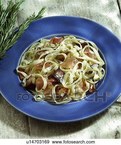 Plate Of Fettuccine With Potatoes And Rosemary View Large Photo Image Stock Photo - Plate Of Fettuccine With Potatoes And Rosemary. Fotosearch