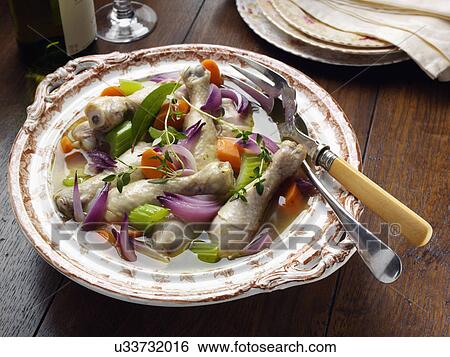 Poached chicken legs View Large Photo Image Stock Photograph - Poached chicken legs. Fotosearch