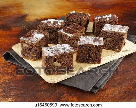 Stock Photo - Pumpkin brownies. Fotosearch