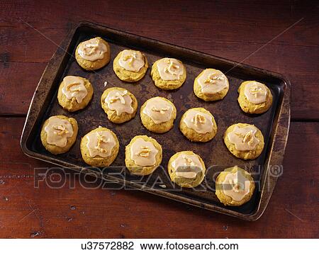 Pumpkin orange cookies View Large Photo Image Stock Image - Pumpkin orange cookies. Fotosearch