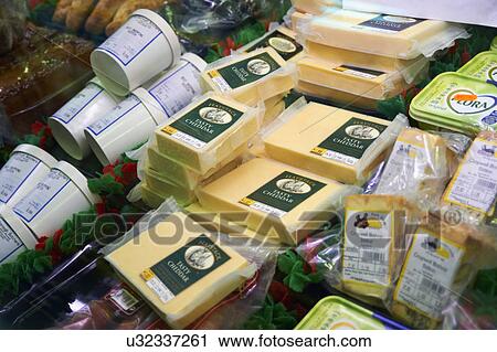 Refrigerated Display Of Dairy Products In Shop View Large Photo Image Stock Image - Refrigerated Display Of Dairy Products In Shop. Fotosearch