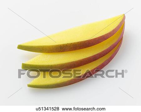 Stock Photo - Ripe mango slices. Fotosearch