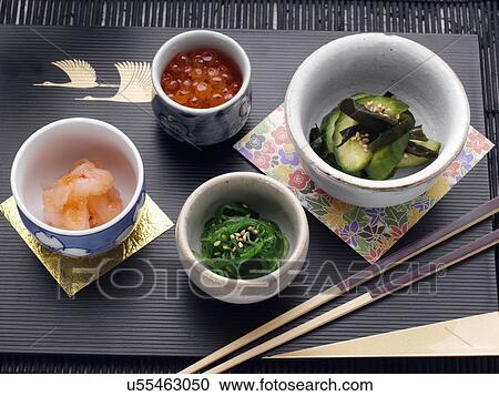 Salad and fish eggs View Large Photo Image Stock Image - Salad and fish eggs. Fotosearch
