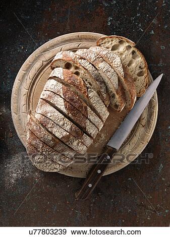 San Francisco sourdough loaf sliced View Large Photo Image Stock Photo - San Francisco sourdough loaf sliced. Fotosearch