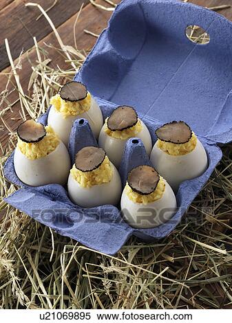 Scrambled duck eggs with truffle slices View Large Photo Image Stock Photography - Scrambled duck eggs with truffle slices. Fotosearch