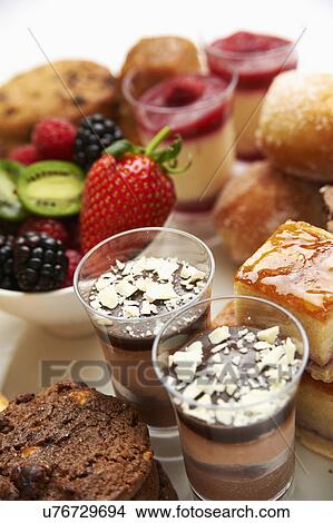 Picture - Selection Of Desserts Made With Fresh Ingredients. Fotosearch