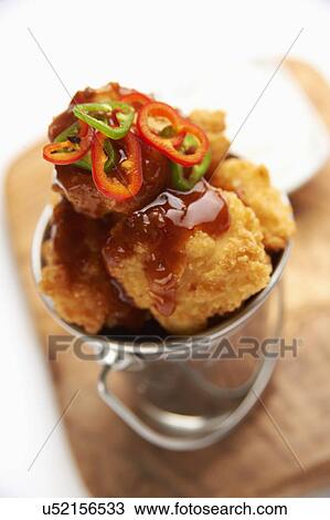 Serving Of Homemade Popcorn Chicken View Large Photo Image Stock Image - Serving Of Homemade Popcorn Chicken. Fotosearch