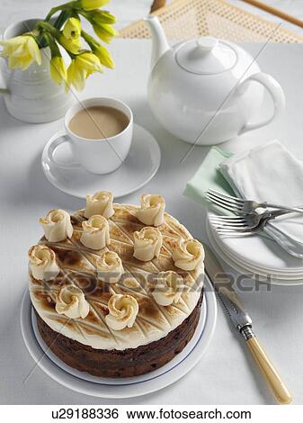 Stock Photograph - Simnel cake. Fotosearch