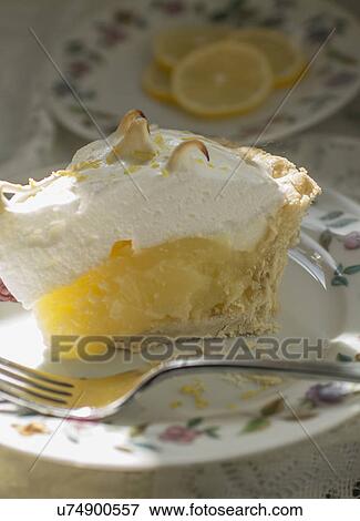 Slice Of Homemade Lemon Meringue Pie View Large Photo Image Stock Photo - Slice Of Homemade Lemon Meringue Pie. Fotosearch