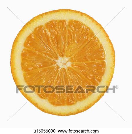 Slice Of Orange On White Background View Large Photo Image Stock Image - Slice Of Orange On White Background. Fotosearch