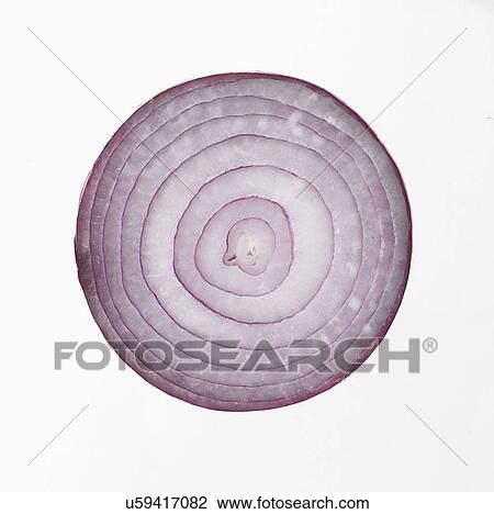 Slice Of Red Onion On White Background View Large Photo Image Stock Image - Slice Of Red Onion On White Background. Fotosearch