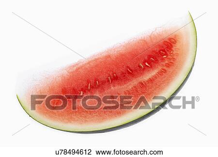 Slice Of Watermelon On White Background View Large Photo Image Stock Image - Slice Of Watermelon On White Background. Fotosearch
