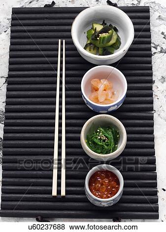 Sushi and fish eggs View Large Photo Image Stock Photo - Sushi and fish eggs. Fotosearch