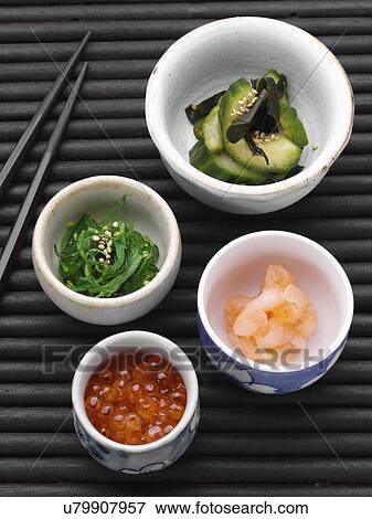 Sushi and fish eggs View Large Photo Image Stock Photo - Sushi and fish eggs. Fotosearch