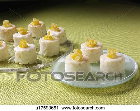 Tiny Lemon Angel cakes View Large Photo Image Stock Image - Tiny Lemon Angel cakes. Fotosearch