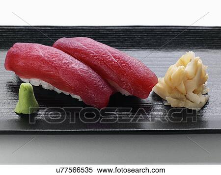 Tuna sushi with rice View Large Photo Image Stock Photography - Tuna sushi with rice. Fotosearch