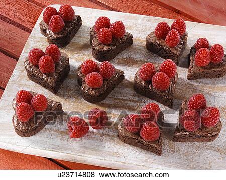 Valentines Day brownies View Large Photo Image Stock Photo - Valentines Day brownies. Fotosearch