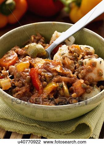 Vegetarian lentil special View Large Photo Image Stock Image - Vegetarian lentil special. Fotosearch