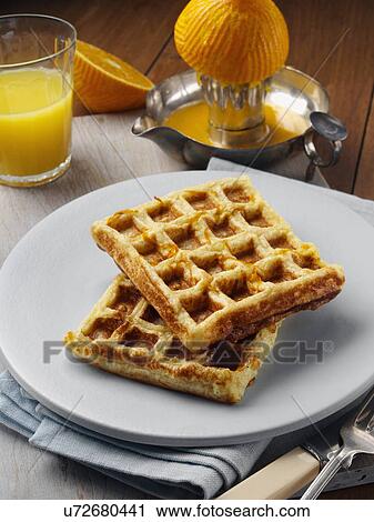 Waffle French toast View Large Photo Image Stock Image - Waffle French toast. Fotosearch
