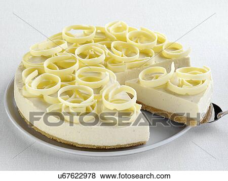 White chocolate cheesecake View Large Photo Image Stock Photo - White chocolate cheesecake. Fotosearch