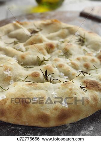 Stock Photograph - White pizza. Fotosearch