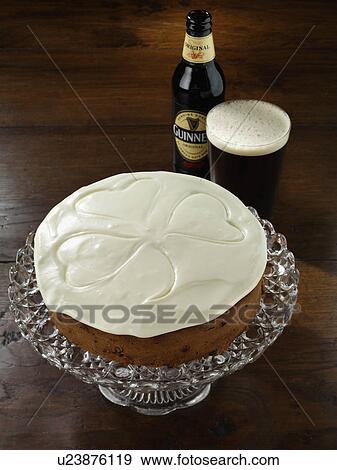 Whole Guinness fruit cake View Large Photo Image Stock Photo - Whole Guinness fruit cake. Fotosearch