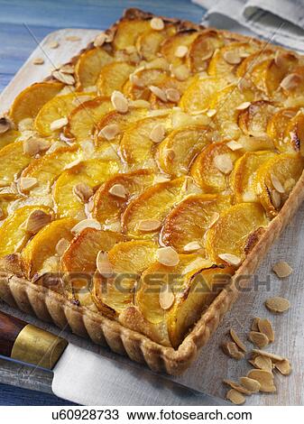 Whole peach tart View Large Photo Image Stock Image - Whole peach tart. Fotosearch