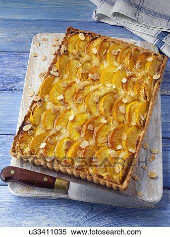 Whole peach tart View Large Photo Image Stock Photography - Whole peach tart. Fotosearch