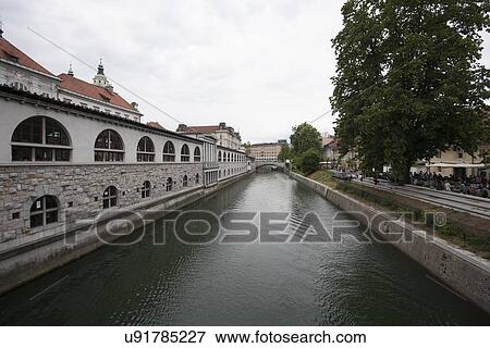 Canal and building at Zagreb, Croatia View Large Photo Image Stock Photo - Canal and building at Zagreb, Croatia. Fotosearch