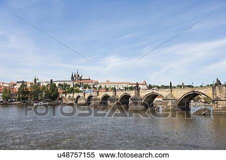 Charles Bridge, Prague, Czech Republic View Large Photo Image Stock Photography - Charles Bridge, Prague, Czech Republic. Fotosearch