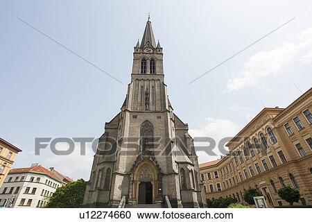 Exterior of historic church View Large Photo Image Stock Image - Exterior of historic church. Fotosearch