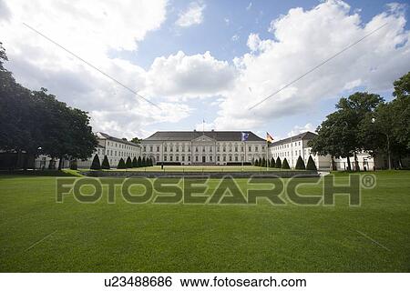 View of Bellevue Palace against cloudy sky, Berlin, Germany, Europe View Large Photo Image Stock Photograph - View of Bellevue Palace against cloudy sky, Berlin, Germany, Europe. Fotosearch