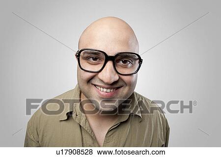 Stock Photo - Bald man smiling . Fotosearch