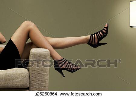 Close-up of a woman's legs View Large Photo Image Picture - Close-up of a woman's legs . Fotosearch
