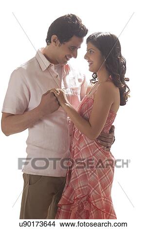 Picture - Couple holding each other. Fotosearch